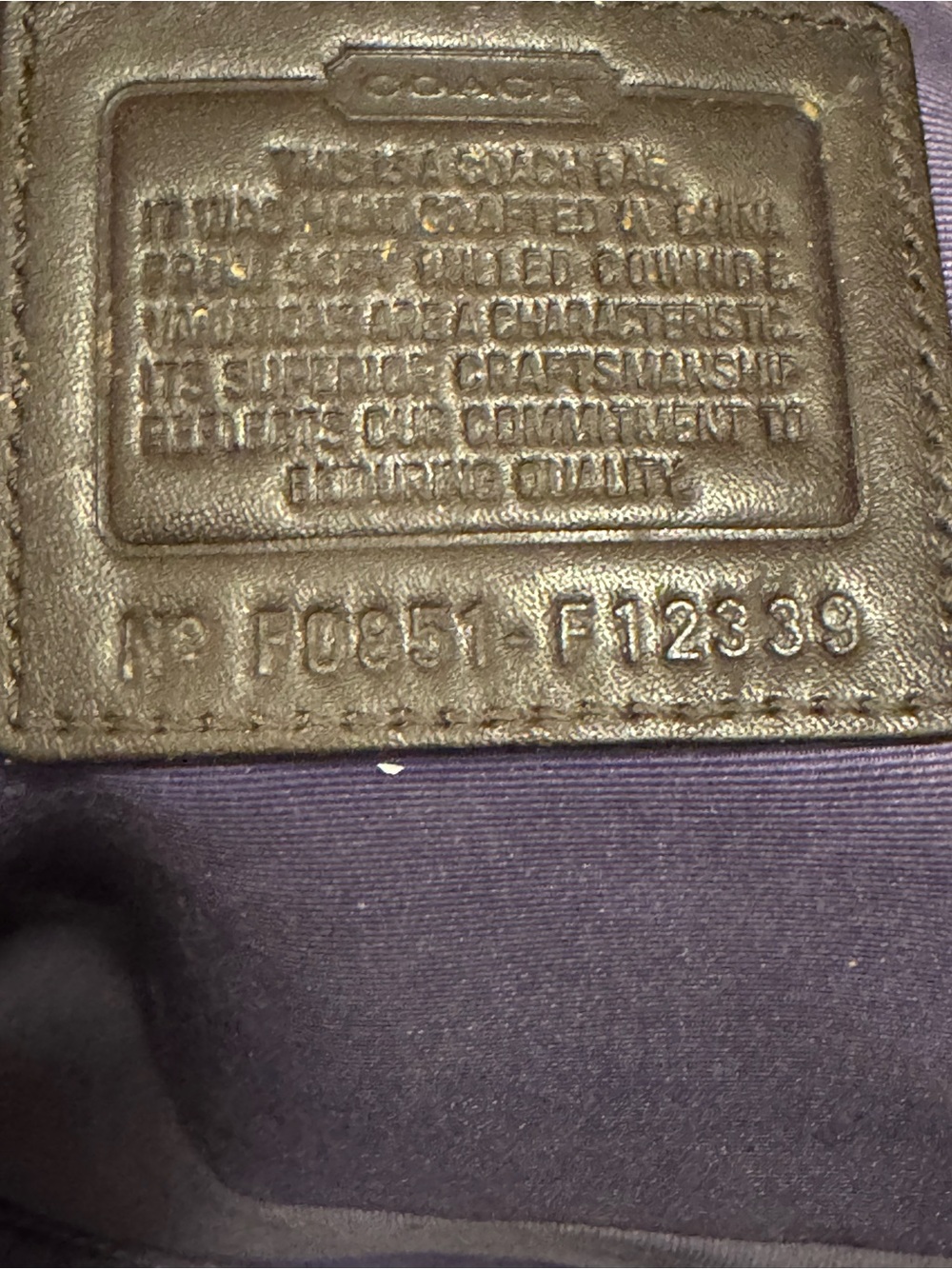 Y2K vintage Coach Chelsea Tote Bag Handbag Dark Brown Pebbled Leather - Picture 7 of 10